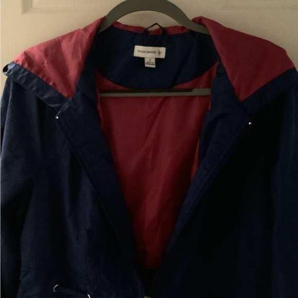 Navy Blue Raincoat - Picture 3 of 3